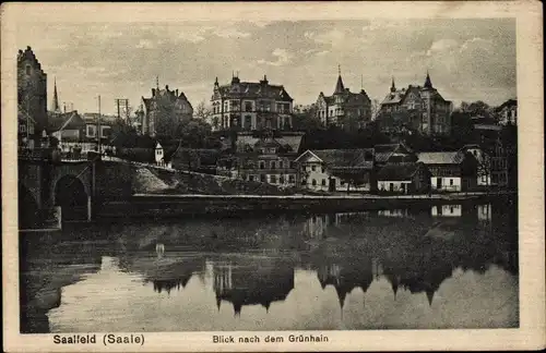 Ak Saalfeld an der Saale Thüringen, Grünhain