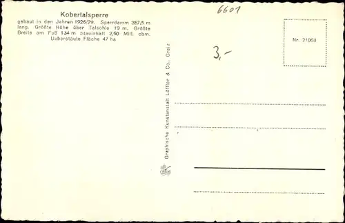 Ak Langenbernsdorf Sachsen, Gasthaus an der Kobertalsperre