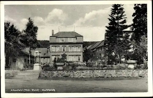 Ak Altenfeld Großbreitenbach in Thüringen, Marktplatz