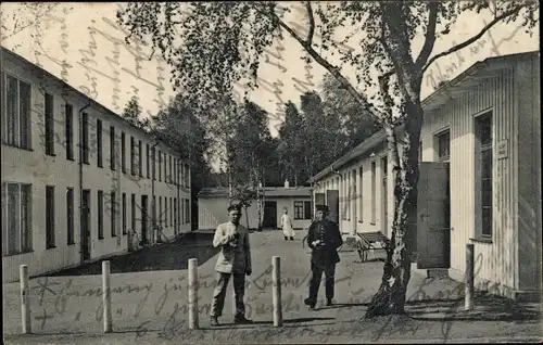 Ak Dresden Neustadt, Infanterie Baracken, Soldaten, Kaiserreich