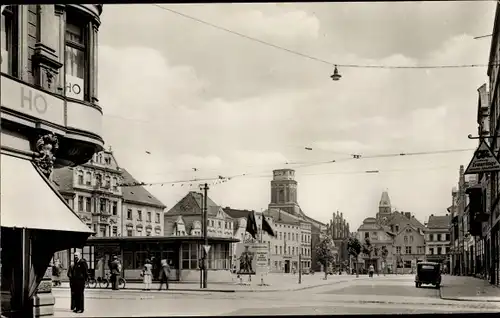 Ak Cottbus Brandenburg, Blick auf Altmarkt