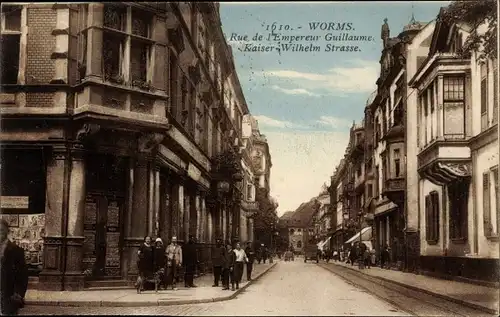 Ak Worms am Rhein, Kaiser Wilhelm Straße