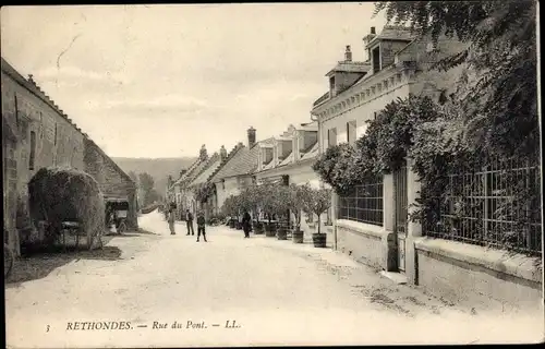 Ak Rethondes Oise, Rue du Pont