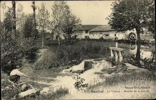 Ak Nantiat Haute Vienne, Le Vincou, Moulin de la Creche