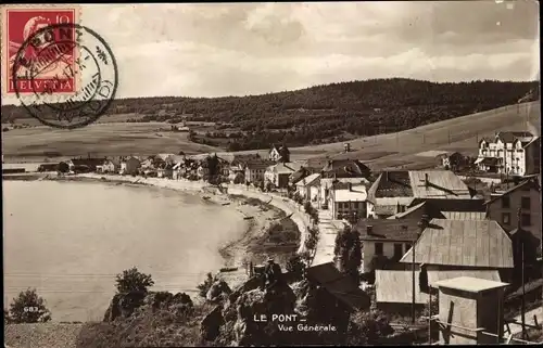 Ak Le Pont Kanton Waadt, Vue generale