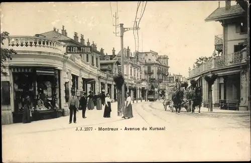 Ak Montreux Kanton Waadt Schweiz, Avenue du Kursaal