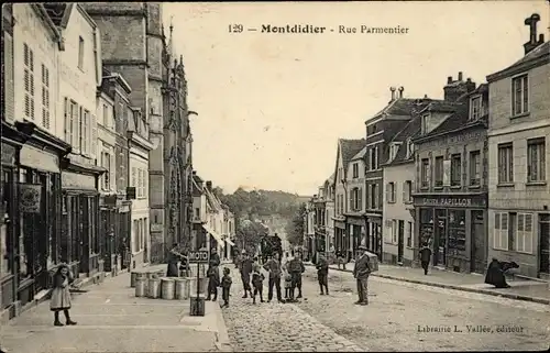Ak Montdidier Somme, Rue Parmentier