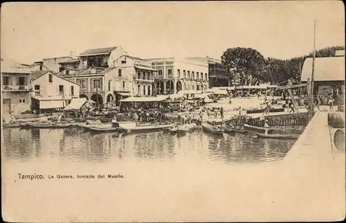 Ak Tampico Mexiko, La Galera, tomada del  Muelle