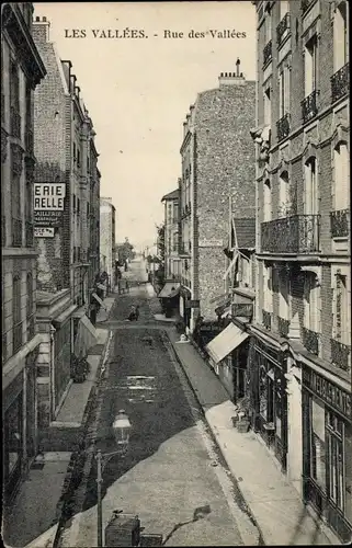 Ak Les Vallées Hauts de Seine, Rue des Vallées