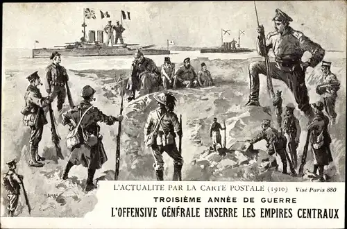 Ak Troisieme Année de Guerre, L'Offensive Générale enserre les Empires Centraux, I. WK,