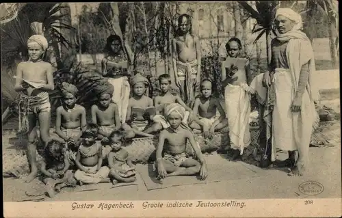 Ak Gustav Hagenbeck, Groote indische Tentoonstelling, Indische Kinder