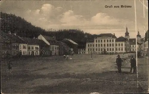 Ak Březová nad Svitavou Brüsau Region Pardubice, Platz