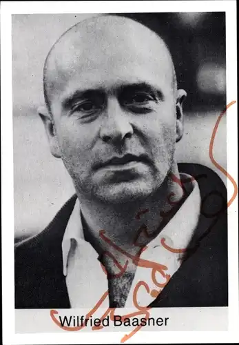Ak Schauspieler Wilfried Baasner, Portrait, Autogramm