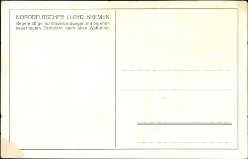 Künstler Ak Norddeutscher Lloyd Bremen, Dampfer München