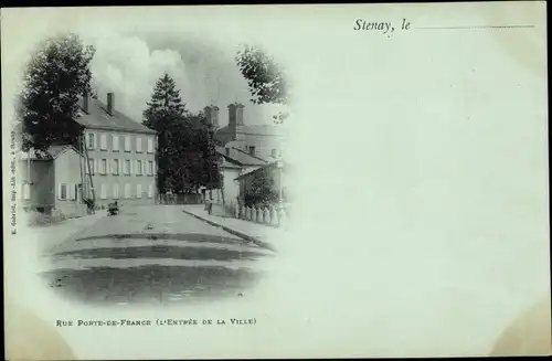 Ak Stenay Lothringen Meuse, Rue Porte de France
