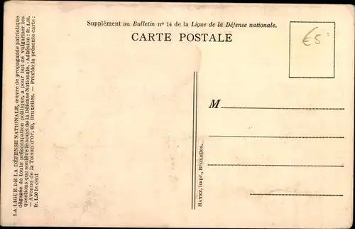 Ak Affiliez vous a la Ligue de la Defense Nationale, Donnez a l'Armee des Soldats et des Armes