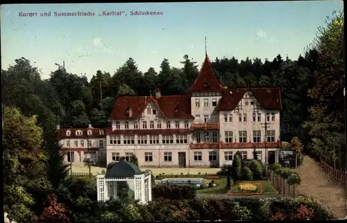 Ak Šluknov Schluckenau Ústecký kraj, Kurhotel Karltal