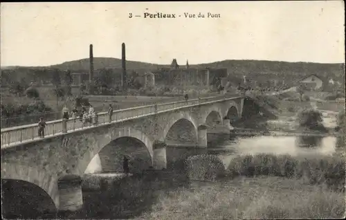 Ak Portieux Vosges, Brücke