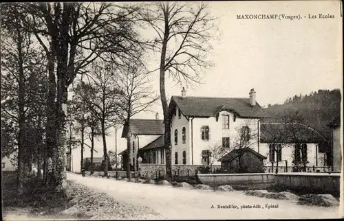 Ak Maxonchamp Vosges, Les Ecoles, Schule