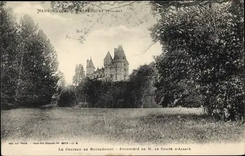 Ak Neufchâteau Lothringen Vosges, Schloss, Chateau de Bourlemont