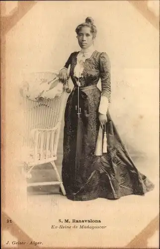 Ak S. M. Ranavalona, Ex-Reine de Madagascar