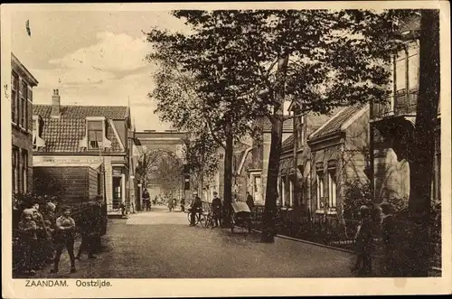 Ak Zaandam Zaanstad Nordholland, Oostzijde