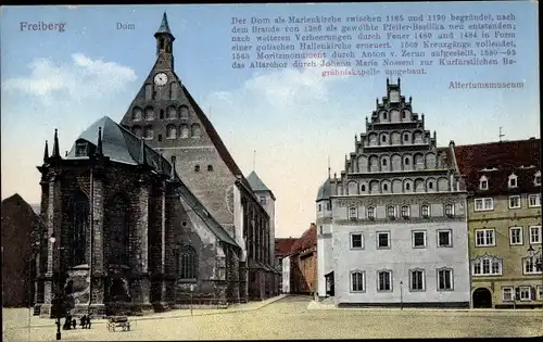 Ak Freiberg in Sachsen, Dom, Altertumsmuseum
