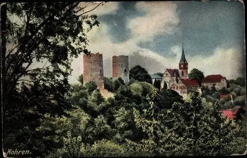 Ak Kohren Sahlis Frohburg Sachsen, Teilansicht