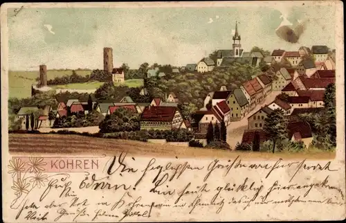 Litho Kohren Sahlis Frohburg Sachsen, Gesamtansicht