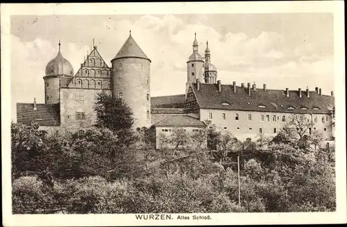 Ak Wurzen in Sachsen, altes Schloss