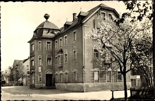 Ak Großbothen Grimma in Sachsen, Straßenpartie, Gebäude