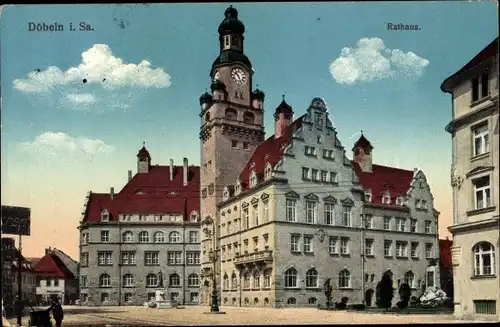 Ak Döbeln in Mittelsachsen, Rathaus