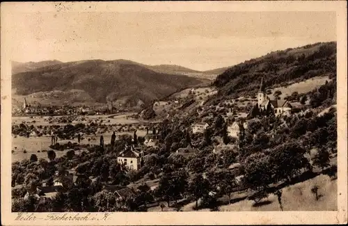 Ak Weiler Fischerbach im Kinzigtal Schwarzwald, Panorama