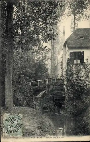 Ak Breteuil Oise, Moulin des Moines