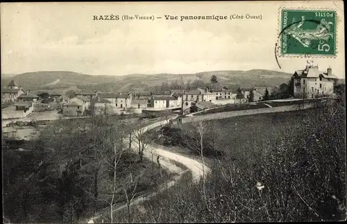 Ak Razes Haute Vienne, Vue panoramique