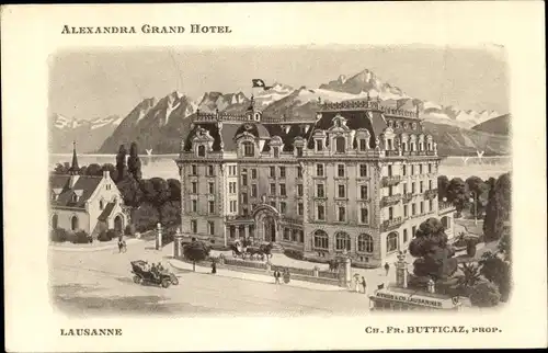 Ak Lausanne Kanton Waadt, Alexandra Grand Hotel