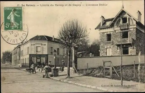 Ak Le Raincy Seine Saint Denis, L'Avenue Didier, Anwohner