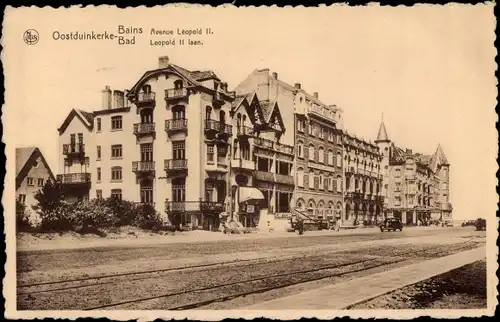 Ak Oostduinkerke Bad Koksijde Westflandern, Avenue Leopold II.