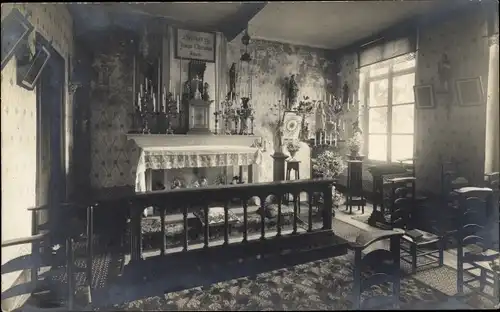 Foto Ak Westflandern, Kapelle, Innenansicht