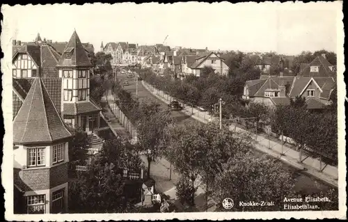 Ak Zoute Knokke Heist Westflandern, Avenue Elisabeth