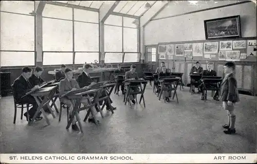 Ak Saint Helens North West England, Catholic Grammar School, Art Room