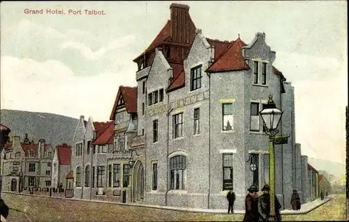 Künstler Ak Port Talbot Wales, Grand Hotel