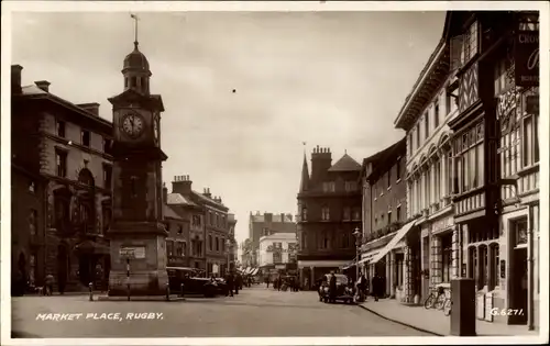 Ak Rugby Warwickshire England, Market Place