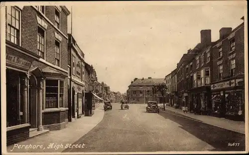 Ak Pershore Worcestershire England, High Street