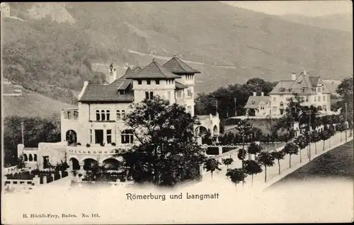 Ak Langmatt Kanton Aargau, Römerburg