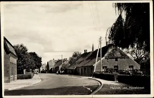 Ak Helden Limburg Niederlande, van Hovelstraat