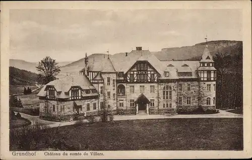 Ak Grundhof Luxemburg, Chateau du comte de Villers