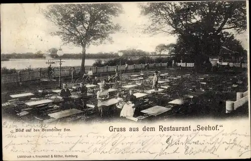 Ak Hamburg Wandsbek Bramfeld, Restaurant Seehof, Bramfelder See, heute Fabriciusstraße 288