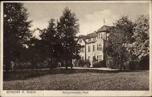Ak Bendorf am Rhein, Bürgermeisteramt