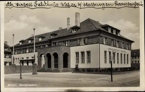 Ak Welper Hattingen an der Ruhr, Gemeindeamt
